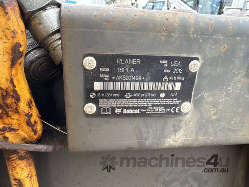 2013 Bobcat 18PLA Planer Attachment (Suit Bobcat S650) (Council Asset)