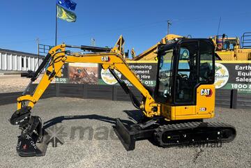 2024 Caterpillar 303CR Rubber Tracked Mini Excavator - Durability and Traction!