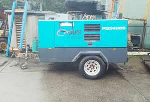 400 cfm , Airman PDS-400 , after cooled , Isuzu powered , 8,000hrs