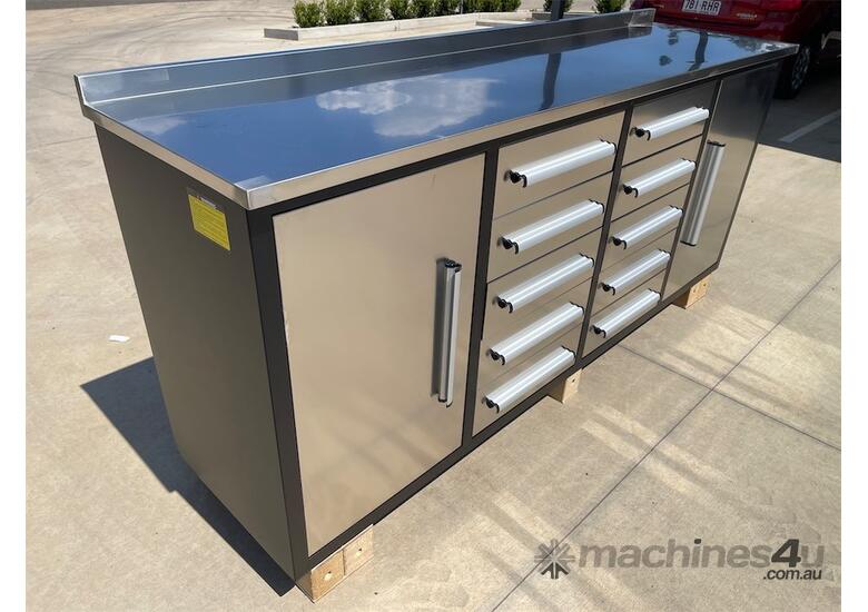 10 Drawer Stainless Steel Work Bench
