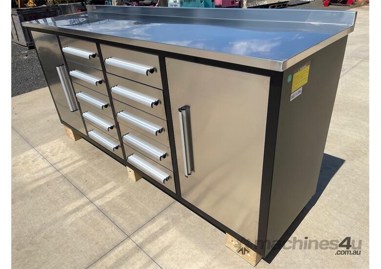 10 Drawer Stainless Steel Work Bench
