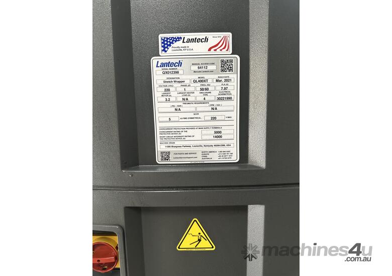 caption Lantech Pallet Wrapping Machine