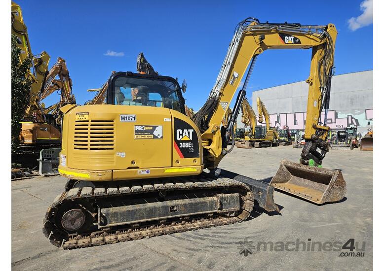 2017 CAT 308E2 CR 8.4T EXCAVATOR (M1071) WITH TILT HITCH, BUCKETS, FULL CIVIL SPEC, 3553 HOURS