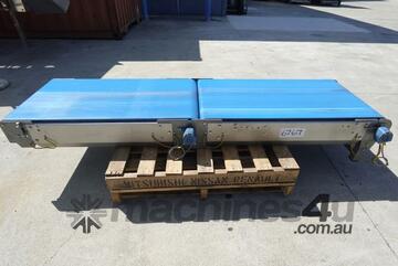 Flat Belt Conveyor, 620mm W x 2420mm L