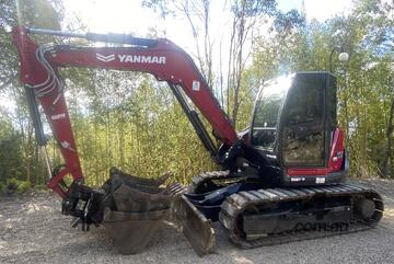 Yanmar SV100-2B (Dec 2022) 2,230 hrs 10-Tonne Tilt Hitch, 4 Buckets, Warranty Gold Coast