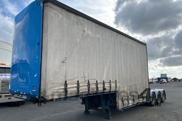 2007 Krueger ST-3-38 Tri Axle Drop Deck Curtainside A Trailer