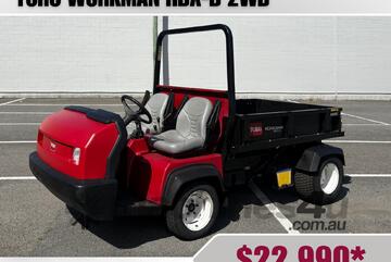 Toro HDX Workman 2wd  , great hauler 1.3 t hauling, 1.4 t towing cap