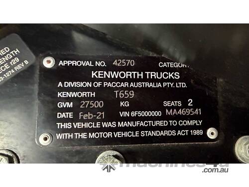 2021 Kenworth T659 Diamond Edition Prime Mover Sleeper Cab