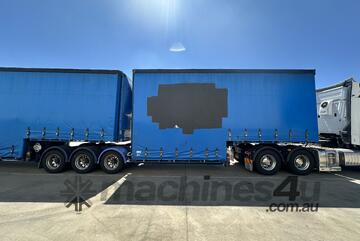 2012 Vawdrey VB-S3 Drop Deck Tri-Axle Curtainsider A Trailer with Mezzanine