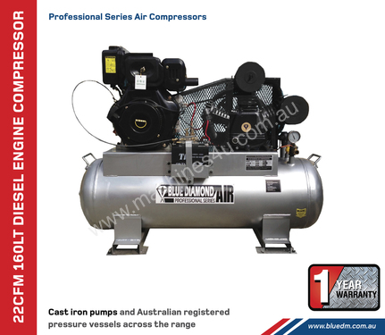 20CFM 120Lt Air Compressor Diesel Engine
