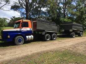 A TIPPER - SCANIA T112H RIGID TIPPER & DOG TRAILER - picture0' - Click to enlarge