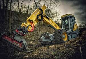 Seppi BMS-F mulching head with fixed hammers suitable for excavators and railway vehicles