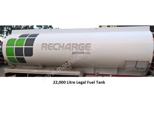 22,000 Litre Legal Fuel Tank, Aluminium, Suitable Diesel/Petrol