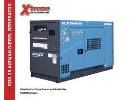 KUBOTA 25KVA 415V Japanese Airman Diesel Generator  - FOR HIRE - picture0' - Click to enlarge