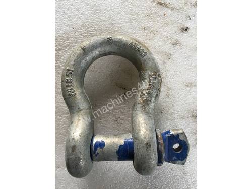 Bow D Shackle 8.5 ton approved 25 mm standard pin