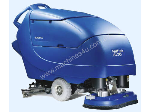 caption Large Walk Behind Scrubber- Scrubtec 866