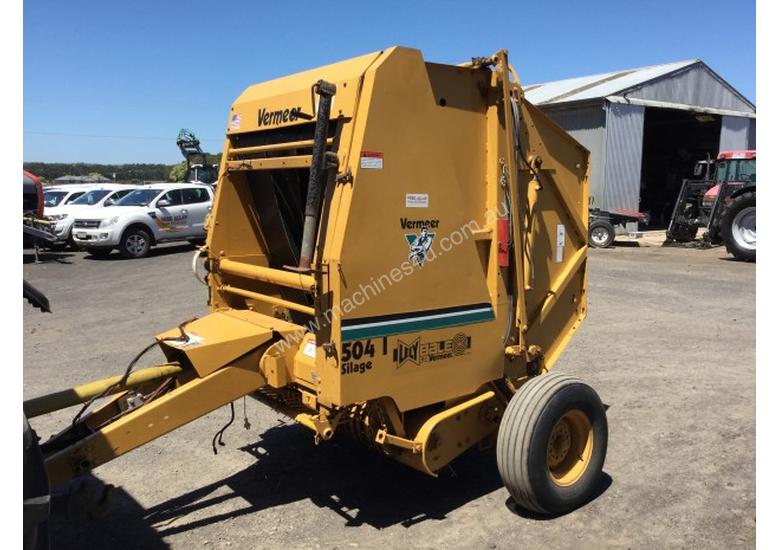 caption Vermeer 504I Round Baler Hay/Forage Equip
