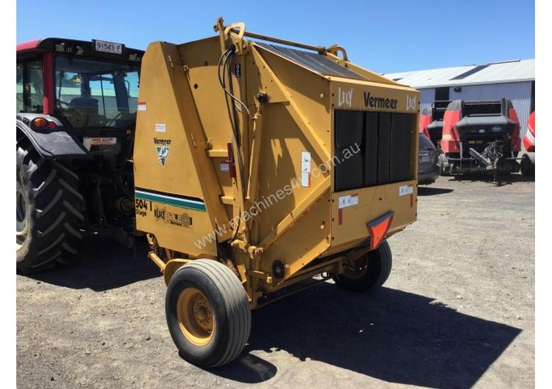 caption Vermeer 504I Round Baler Hay/Forage Equip