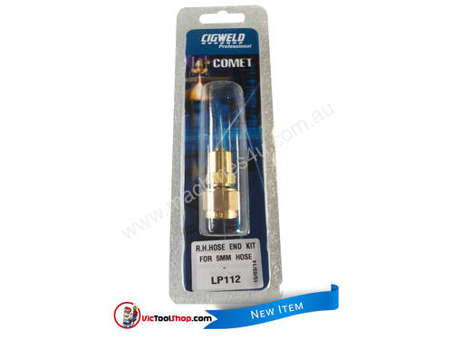 Acetylene Hose Connector Cigweld Comet BOC LH End Kit for 5mm 3/8