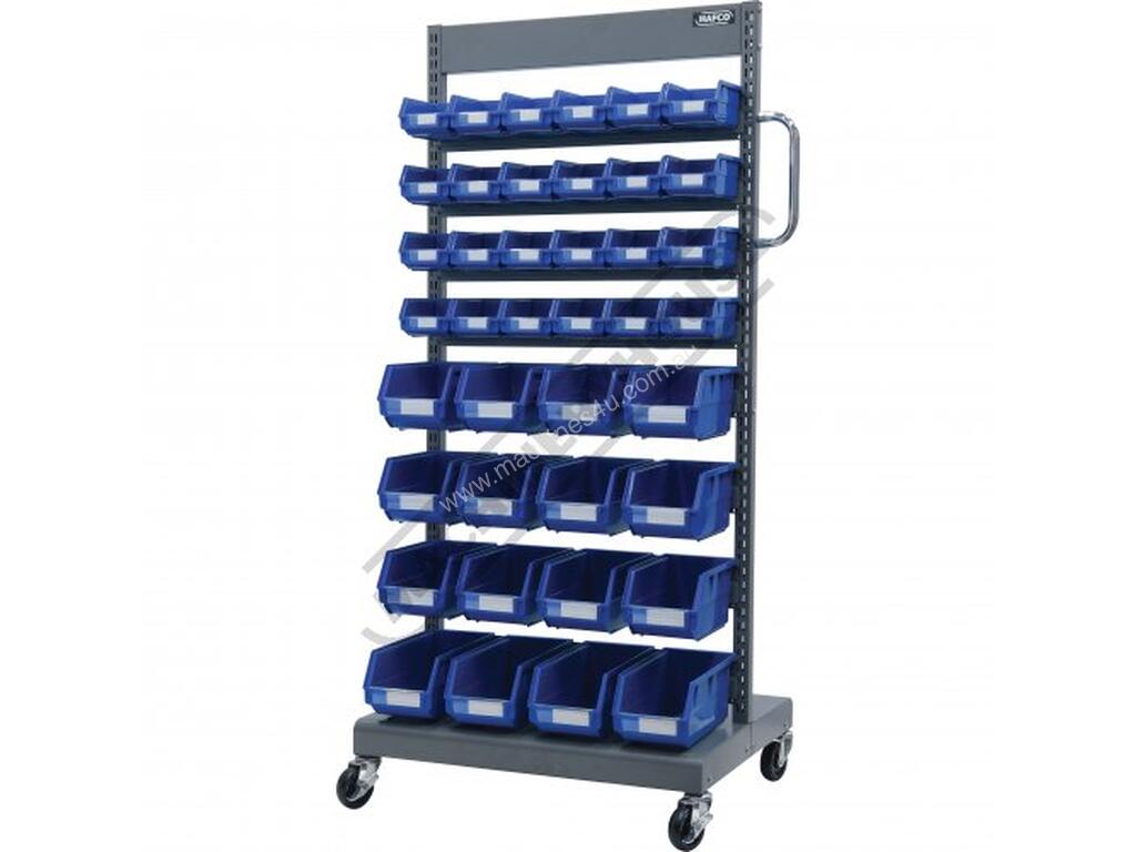 New Hafco MSS40B Mobile Storage Bucket Systems Package Deal 690 x 560 x 1460mm 40 x Assorted