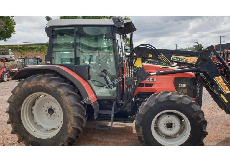 caption Same Silver 100.4 tractor & loader