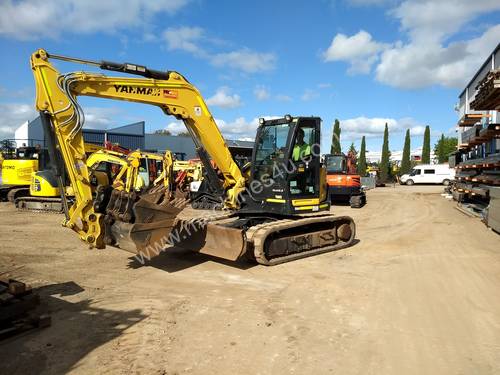 2017 YANMAR SV100-2 EXCAVATOR WITH RUBBER TRACKS AND 1650 HOURS