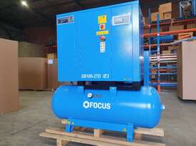 10hp SCREW COMPRESSOR | **5 YEAR WARRANTY** | 35CFM - 10BAR | Focus Industrial - picture0' - Click to enlarge