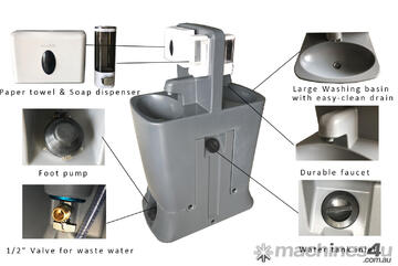 ACTIVE FORKLIFTS - Portable Hand Wash Station Covid Safe For Event Job site Workshop 2x Hand Washing
