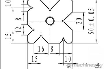 Multi Vee Bottom Die Block 50mm x 50mm x 1320mm