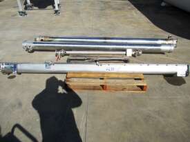 Trough Screw Conveyor, 100mm Dia x 2800mm L - picture0' - Click to enlarge