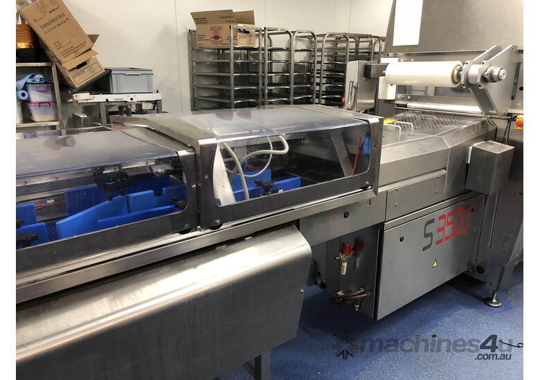 caption Industrial Stainless Automatic Tray Sealer - Mecapack S 3500 Flex