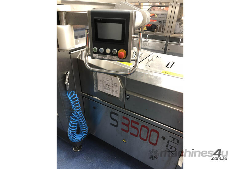 caption Industrial Stainless Automatic Tray Sealer - Mecapack S 3500 Flex