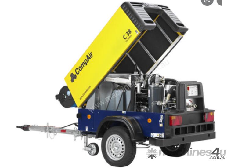 caption CompAir 180CFM Diesel compressor - Hire