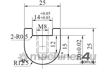 R12.5mm RADIUS BAR PRESS BRAKE TOOLING | TO SUIT LARGE RADIUS BAR HOLDER