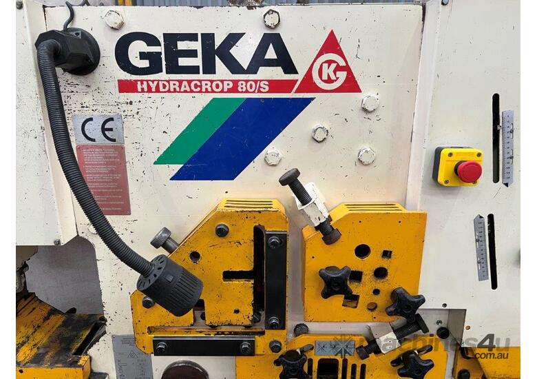 Used geka Geka Hydracrop 80 S 80ton Punch and Shear Iron Worker in