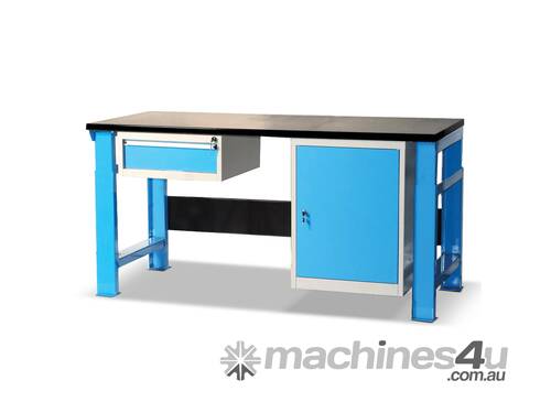Sitequip Heavy Duty Workbench with Lockable Drawer and Lockable Cabinet