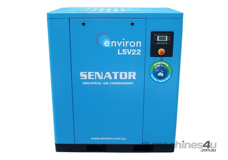 caption CVA Compressors - New Senator Rotary Screw VSD Air Compressor LSV22 - 22kw - 44-127cfm