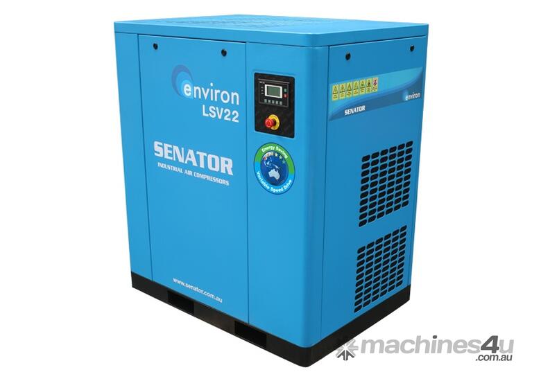 caption CVA Compressors - New Senator Rotary Screw VSD Air Compressor LSV22 - 22kw - 44-127cfm