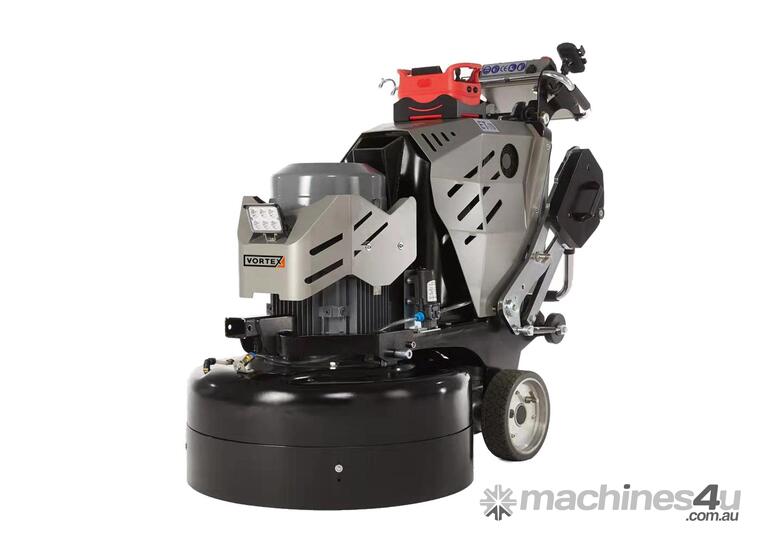 caption Vortex ET70RC 3-Head Gear-Driven Planetary Concrete Grinder: Unmatched Power & Precision!