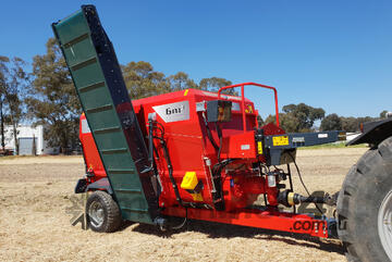 FARMTECH TYYKM-6 HORIZONTAL FEED MIXER + DUAL ELEVATORS (6.0M3)