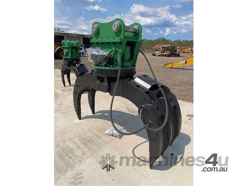 Excavator Rotating Grapple Attachment