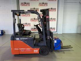 2016 TOYOTA 8-FBE-18 3 WHEEL ELECTRIC FORKLIFT CURRENT MODEL  - picture2' - Click to enlarge