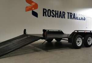 16X6'6 FLAT CAR CARRIER TRAILER WITH FULL WIDTH RAMP