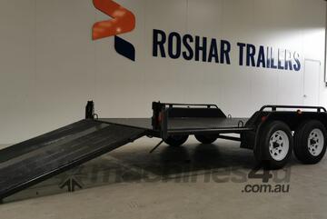 16X6'6 FLAT CAR CARRIER TRAILER WITH FULL WIDTH RAMP
