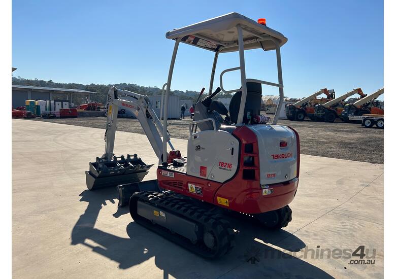caption Takeuchi TB216 Excavator
