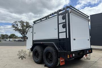 Carpentry Trailer 240v System White 3500KG ATM Tradie Trailer BIGMAN TRAILER