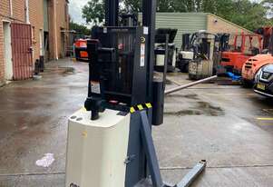 Crown Walkie Stacker Forklift With Carpet Pole