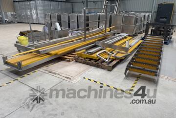 3 Tier Stainless Construction Platform safe work pedestrian handrail STAIRWAY