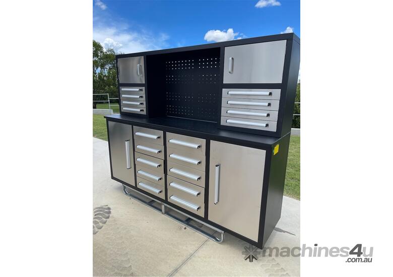 18 Drawer Stainless Steel Tool Cabinet / Work Bench