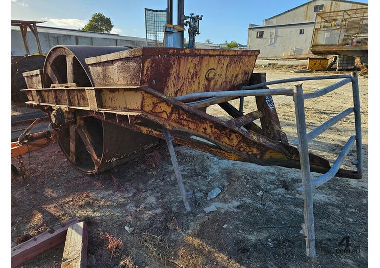 Steel Drum Trailing Roller - 1530mm Diameter x 1630mm Wide